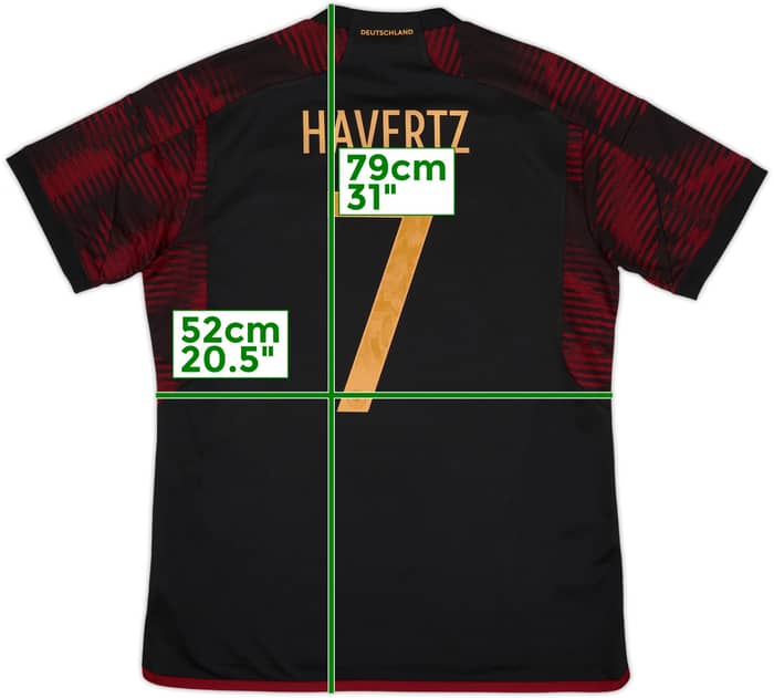 Camiseta de visitante de Alemania 2022-23 Havertz #7 - 10/10 - (L)