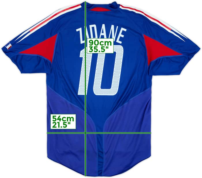 2004-06 France Home Shirt Zidane #10 - 5/10 - (XL)
