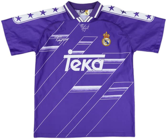 1994-96 Real Madrid Taquy Away Shirt Laudrup #10 - 8/10 - (L)