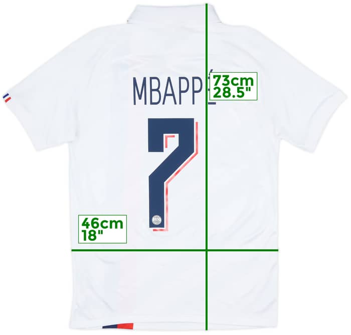 2019-20 Paris Saint-Germain Third Shirt Mbappe #7 - 9/10 - (S)