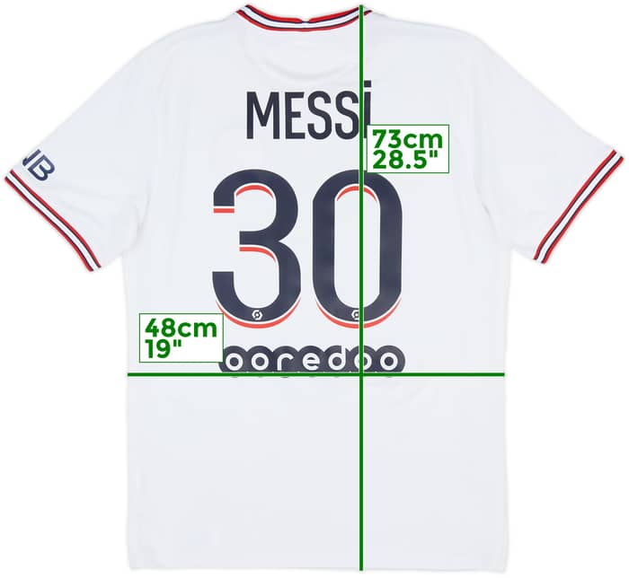 2021-22 Paris Saint-Germain Fourth Shirt Messi #30 - 8/10 - (M)