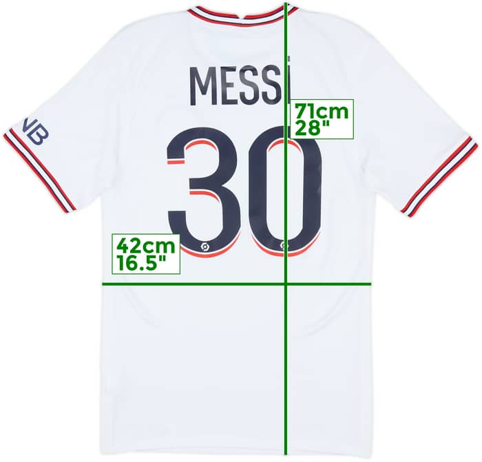 2021-22 Paris Saint-Germain Fourth Shirt Messi #30 - 9/10 - (XS)
