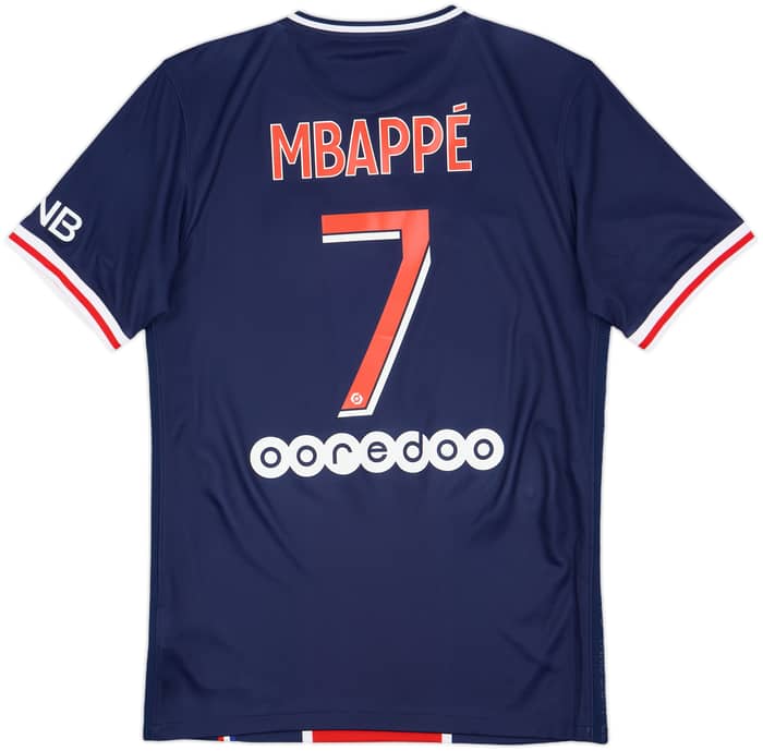 2020-21 Paris Saint-Germain Home Shirt Mbappe #7 - 9/10 - (S)