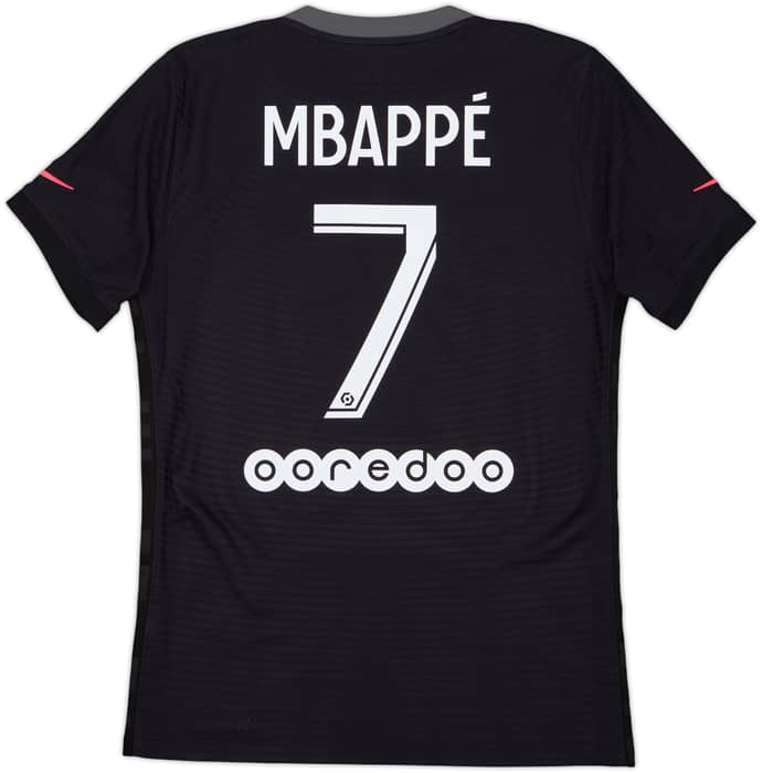 2021-22 Paris Saint-Germain Authentic Third Shirt Mbappe #7 - 10/10 - (S)