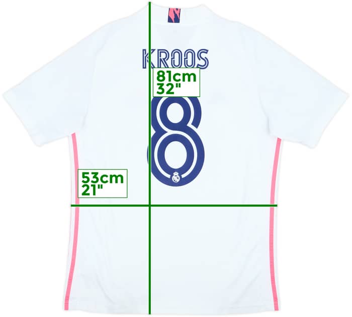 2020-21 Real Madrid Home Shirt Kroos #8 - 6/10 - (L)