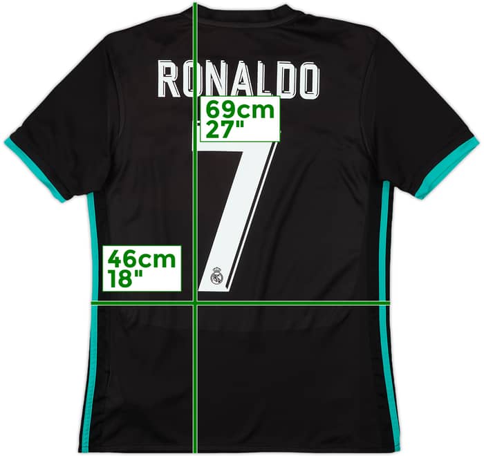 2017-18 Real Madrid Away Shirt Ronaldo #7 - 8/10 - (S)