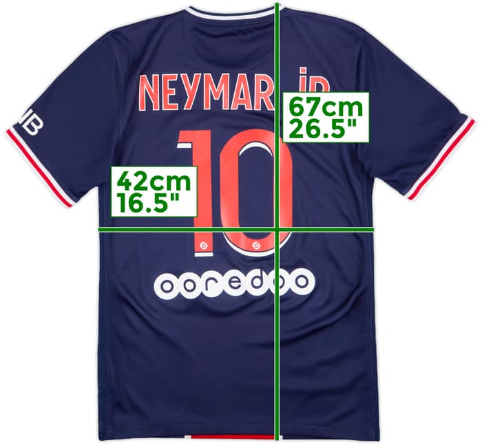 2020-21 Paris Saint-Germain Home Shirt NeymarJr #10 - 8/10 - (XS)