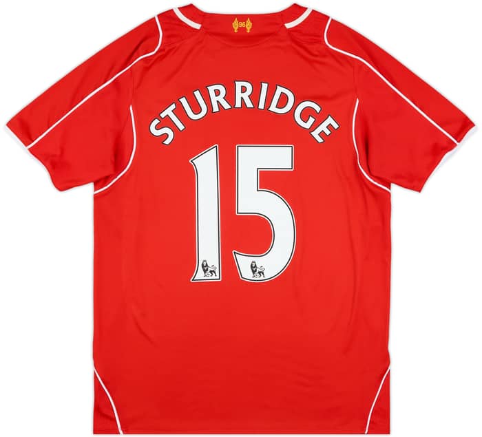 2014-15 Liverpool Home Shirt Sturridge #15 - 6/10 - (M)