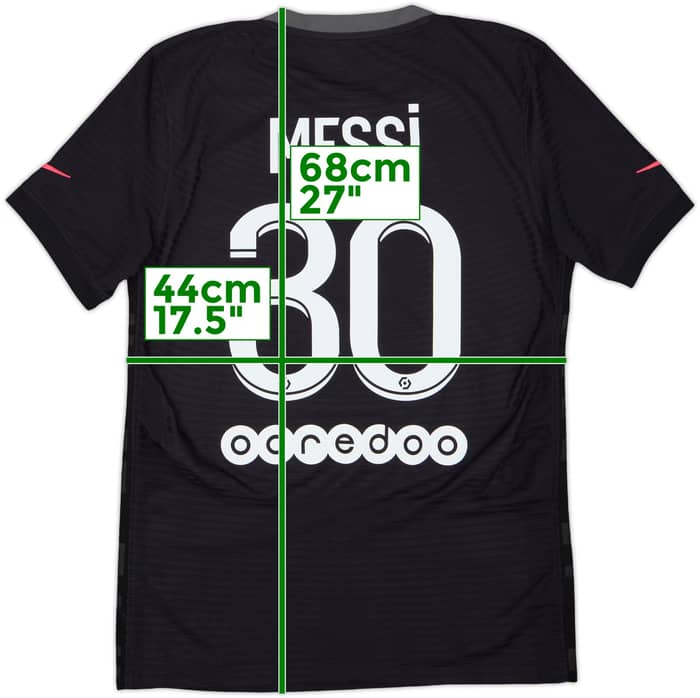 2021-22 Paris Saint-Germain Authentic Third Shirt Messi #30 - 10/10 - (S)