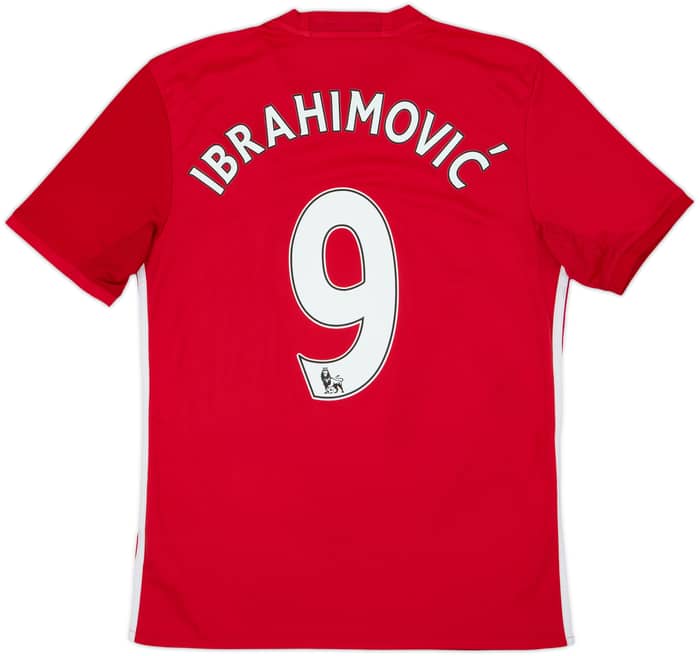 2016-17 Manchester United Home Shirt Ibrahimovic #9 - 6/10 - (S)