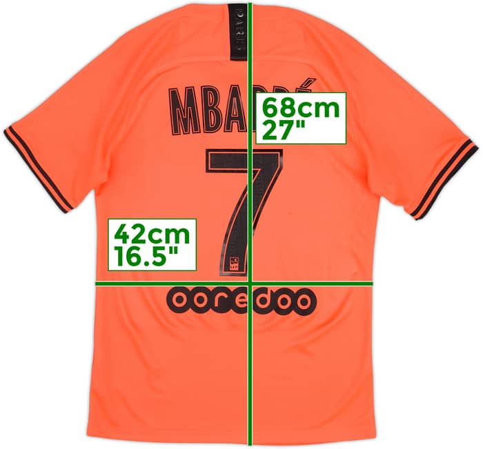 2019-20 Paris Saint-Germain Away Shirt Mbappe #7 - 5/10 - (S)