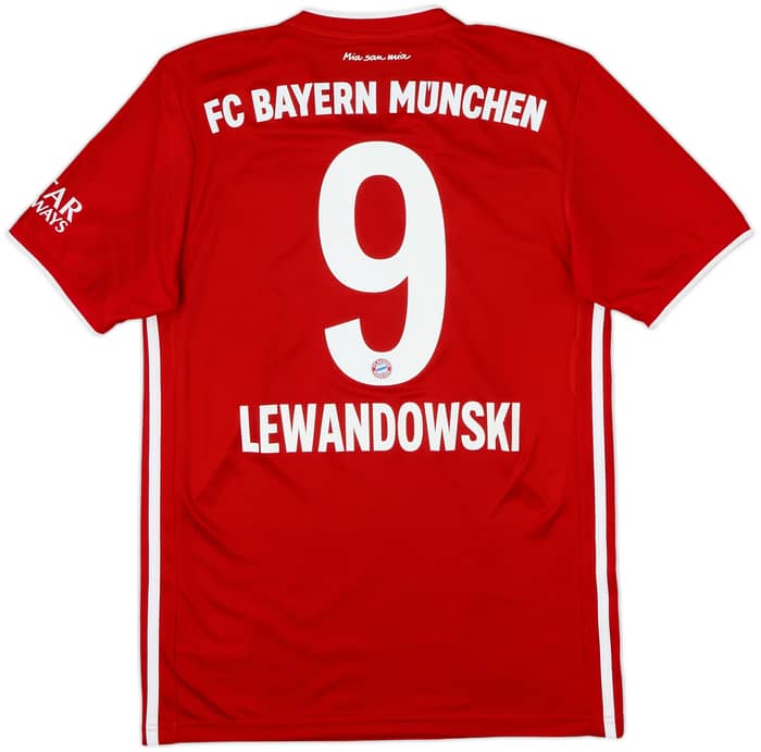 2020-21 Bayern Munich Home Shirt Lewandowski #9 - 10/10 - (S)