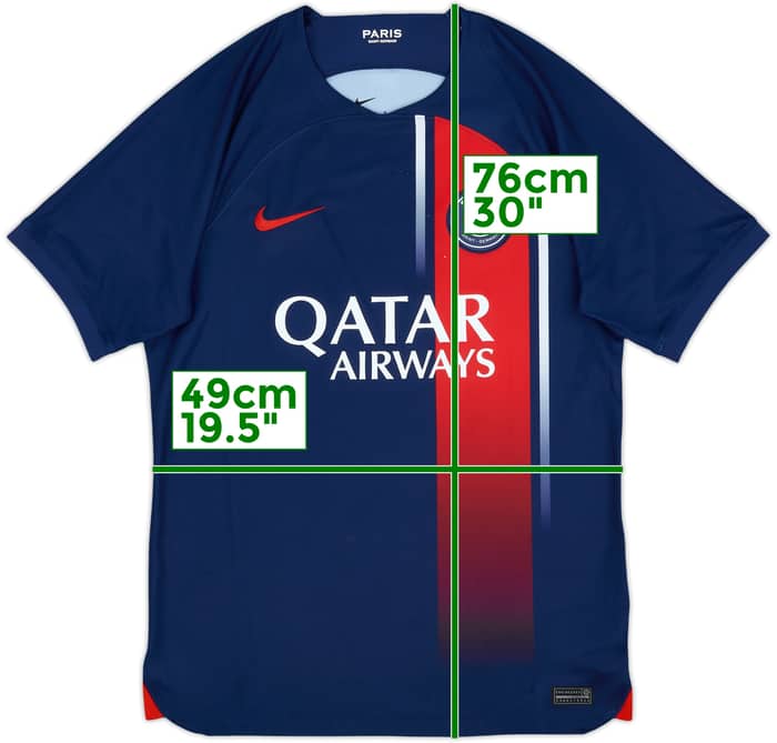 2023-24 Paris Saint-Germain Home Shirt - 7/10 - (M)