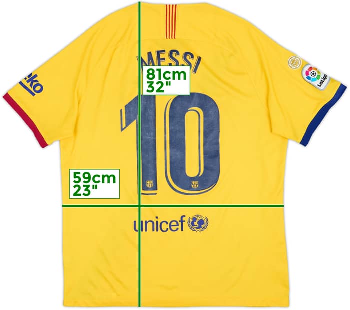 2019-20 Barcelona Away Shirt Messi #10 - 5/10 - (XL)