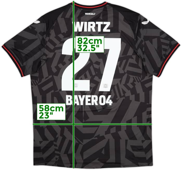 2022-23 Bayer Leverkusen Pro Away Shirt Wirtz #27 - 10/10 - (XL)