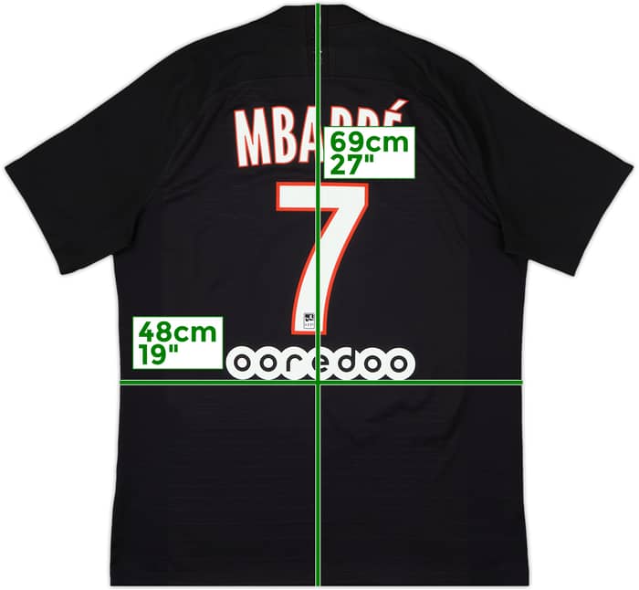 2019-20 Paris Saint-Germain Authentic Fourth Shirt Mbappe #7 - 8/10 - (L)
