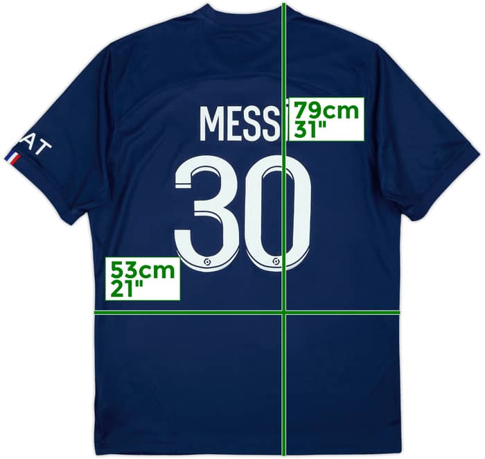 2022-23 Paris Saint-Germain Home Shirt Messi #30 - 9/10 - (L)