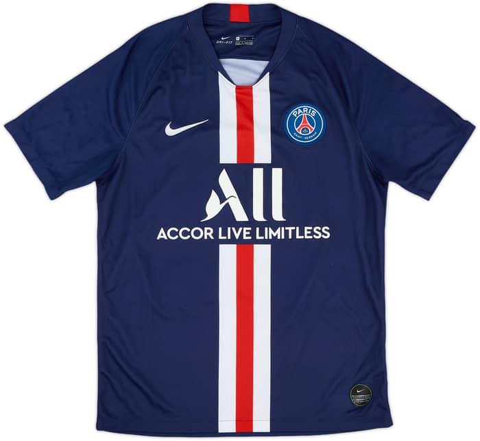 2019-20 Paris Saint-Germain Home Shirt Mbappe #7 - 8/10 - (M)