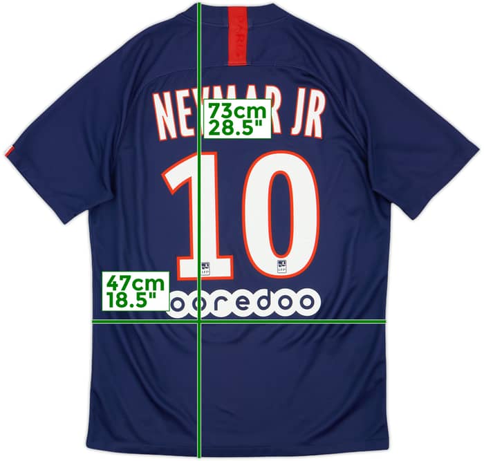 2019-20 Paris Saint-Germain Home Shirt Neymar Jr #10 - 8/10 - (M)
