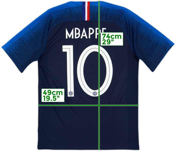 2018 France Home Shirt Mbappe #10 - 8/10 - (M)