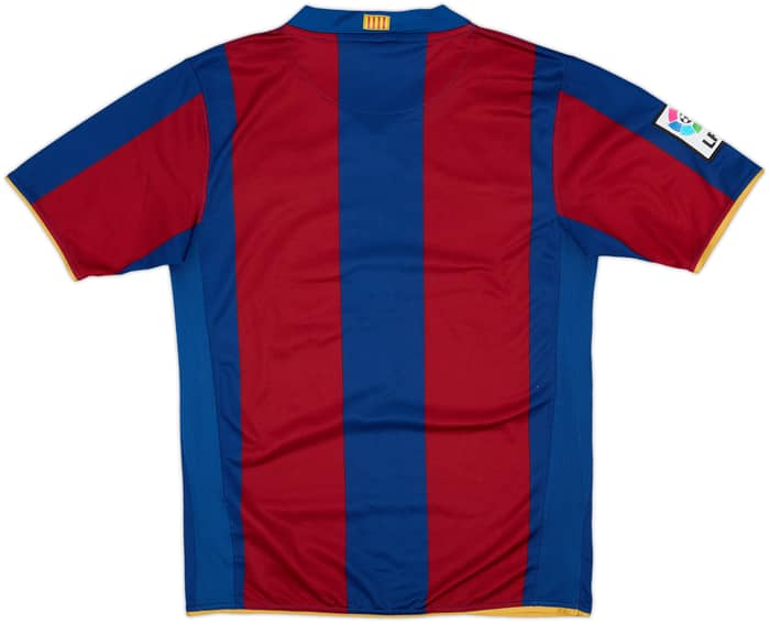 2007-08 Barcelona Home Shirt - 9/10 - (L.Boys)