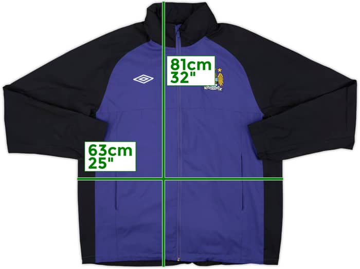 2010-11 Manchester City Umbro Hooded Track Jacket - 8/10 - (XL)