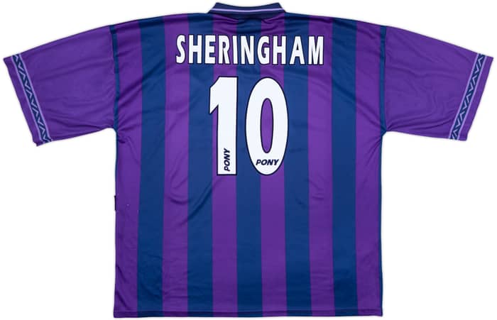 1995-97 Tottenham Away Shirt Sheringham #10 - 8/10 - (XXL)