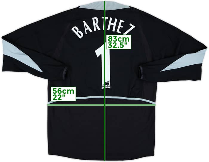 2002-04 Manchester United GK Shirt Barthez #1 - 6/10 - (L)