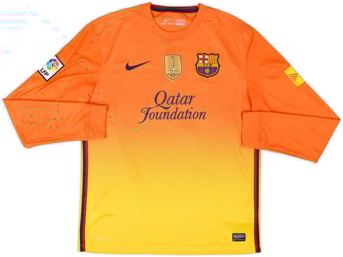 2012-13 Barcelona Away L/S Shirt Jordi Alba #18 - 7/10 - (M)