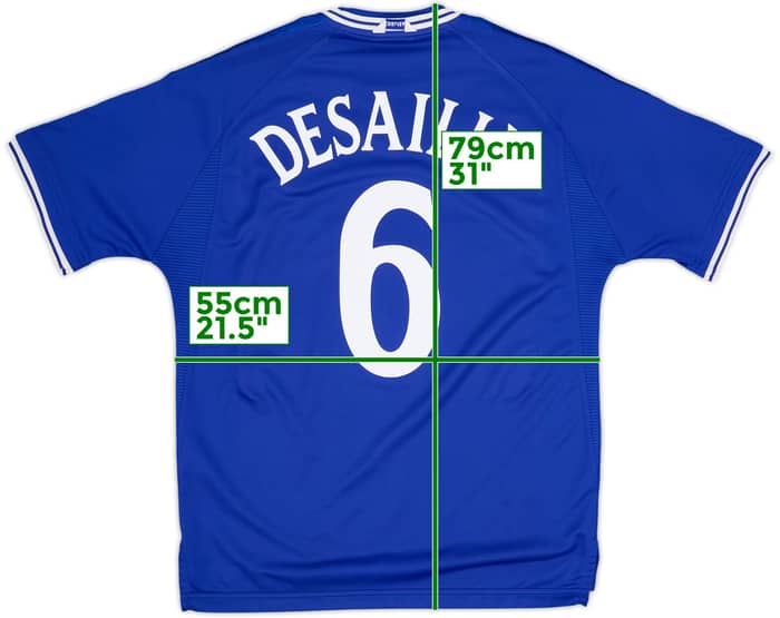 1999-01 Chelsea Home Shirt Desailly #6 - 8/10 - (L)