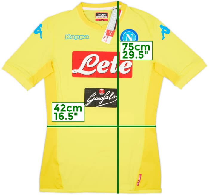 2017-18 Napoli Authentic Away Shirt (L)