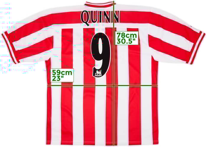 1999-00 Sunderland Home Shirt Quinn #9 - 9/10 - (XL)