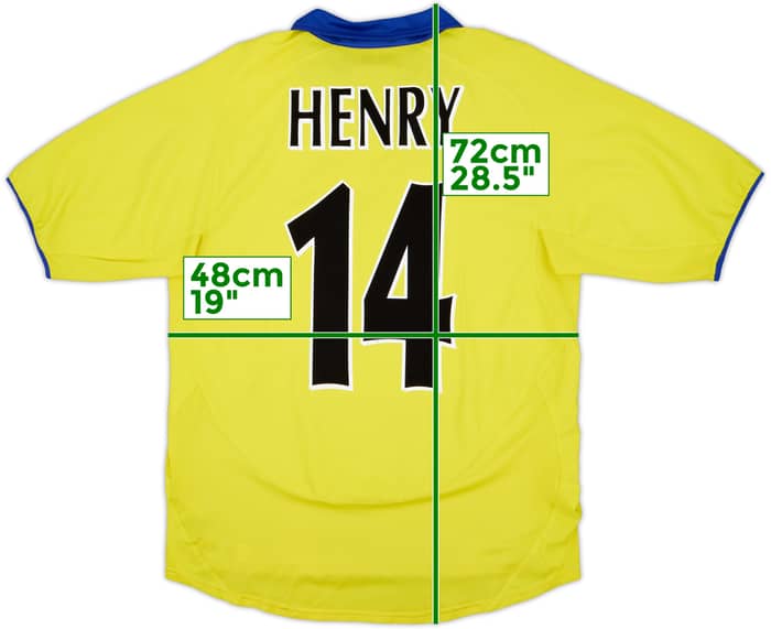 2003-05 Arsenal Visitante Camiseta Henry #14 - 8/10 - (S)