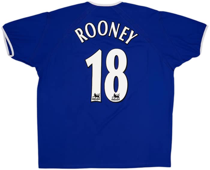 2003-04 Everton Home Shirt Rooney #18 - 8/10 - (XL)