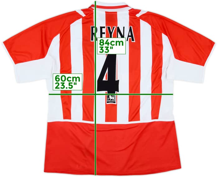 2002-04 Sunderland Home Shirt Reyna #4 - 7/10 - (XXL)