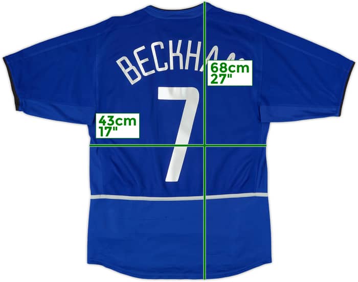 2002-03 Manchester United Third Shirt Beckham #7 - 6/10 - (S)