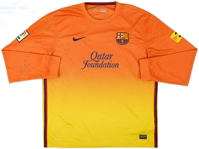 2012-13 Barcelona Away L/S Shirt Messi #10 - 6/10 - (XL)