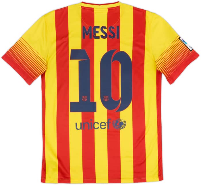 2013-15 Barcelona Away Shirt Messi #10 - 5/10 - (S)