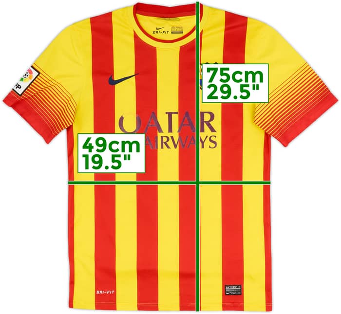 2013-15 Barcelona Away Shirt Messi #10 - 5/10 - (S)