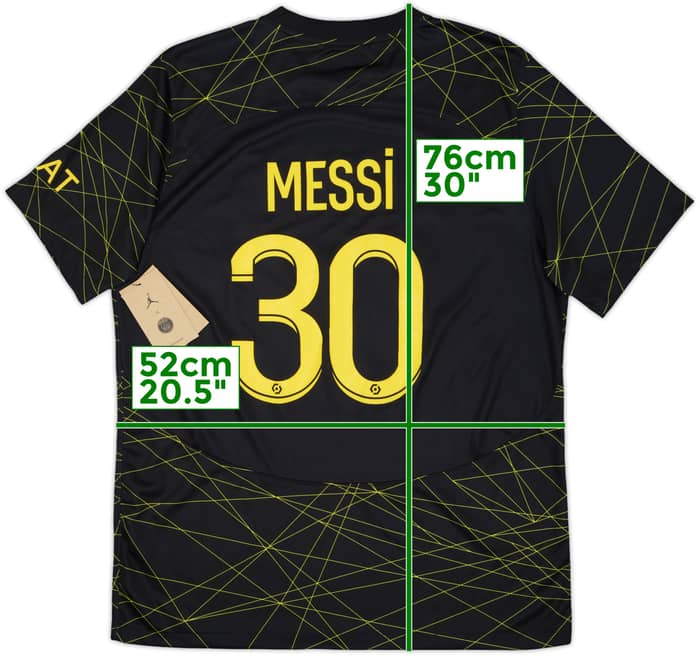 2022-23 Paris Saint-Germain Fourth Shirt Messi #30 (L)