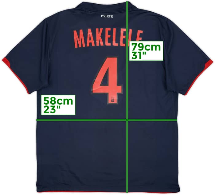 2010-11 Paris Saint-Germain Away Shirt Makelele #4 - 8/10 - (XL)
