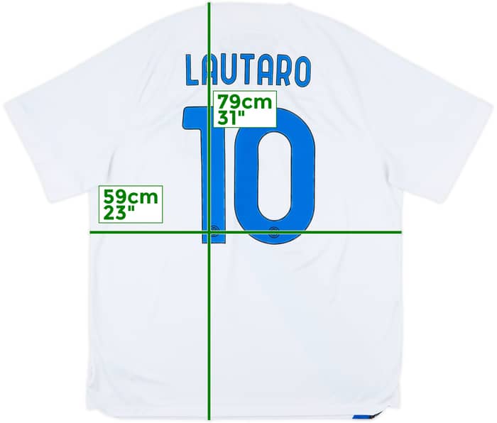 2023-24 Inter Milan Away Shirt Lautaro #10 - 9/10 - (XL)