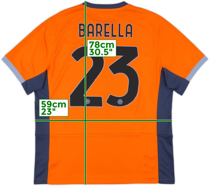 2023-24 Inter Milan Third Shirt Barella #23 - 8/10 - (XL)