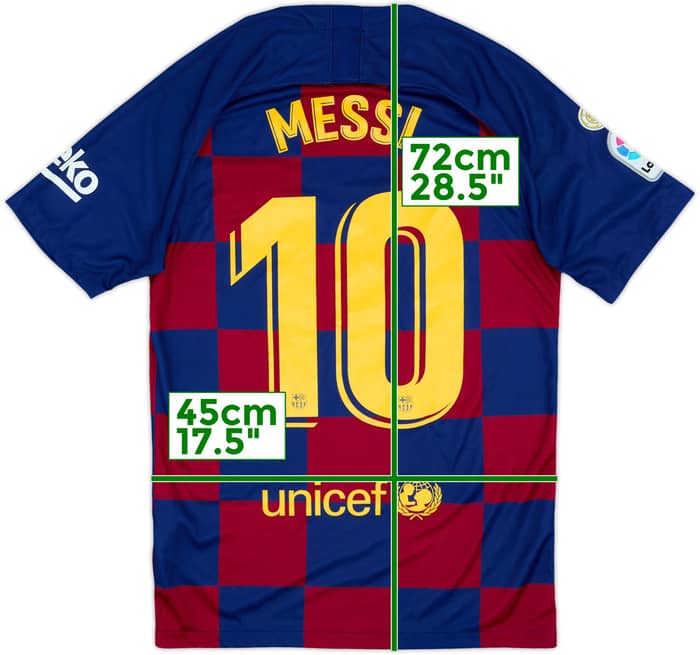 2019-20 Barcelona Home Shirt Messi #10 - 8/10 - (S)