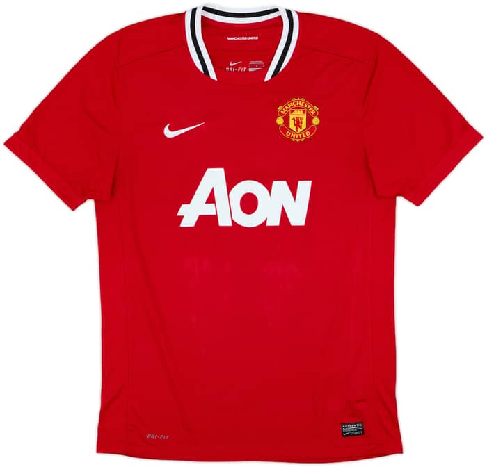 2011-12 Manchester United Home Shirt J.S.Park #13 - 7/10 - (L)