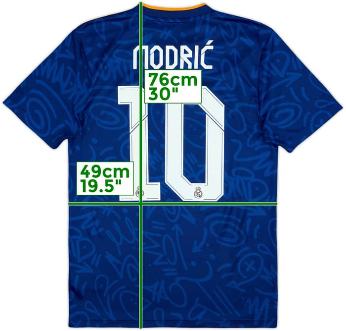 2021-22 Real Madrid Away Shirt Modric #10 - 10/10 - (S)