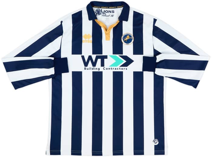 2016-17 Millwall Home L/S Shirt - 8/10 - (XL)