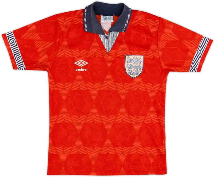 1990-93 England Away Shirt - 5/10 - (M.Boys)