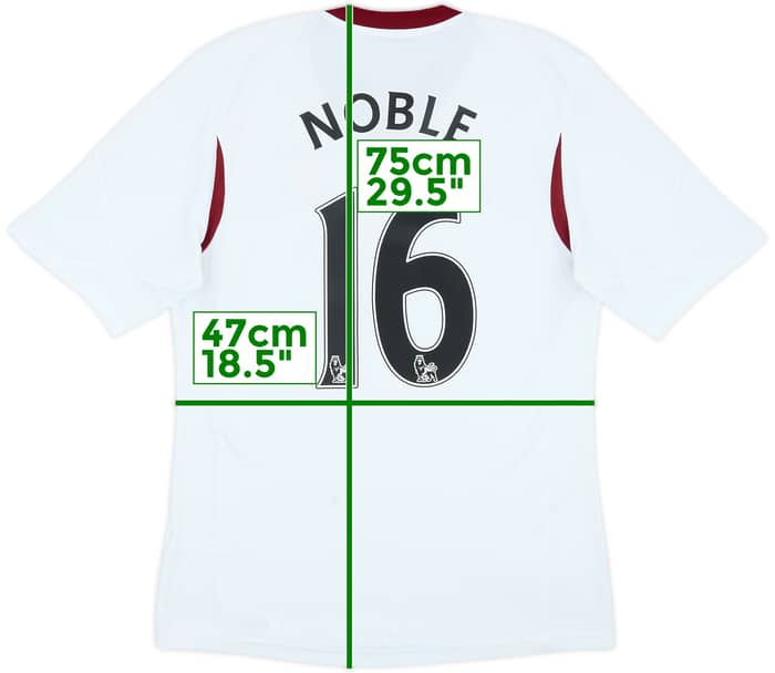 2013-14 West Ham Away Shirt Noble #16 - 8/10 - (M)