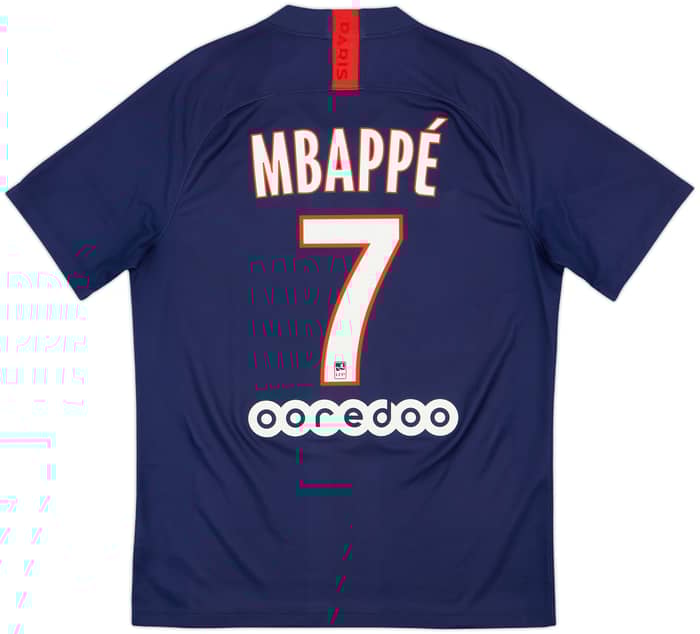 2019-20 Paris Saint-Germain Home Shirt Mbappe #7 - 9/10 - (M)